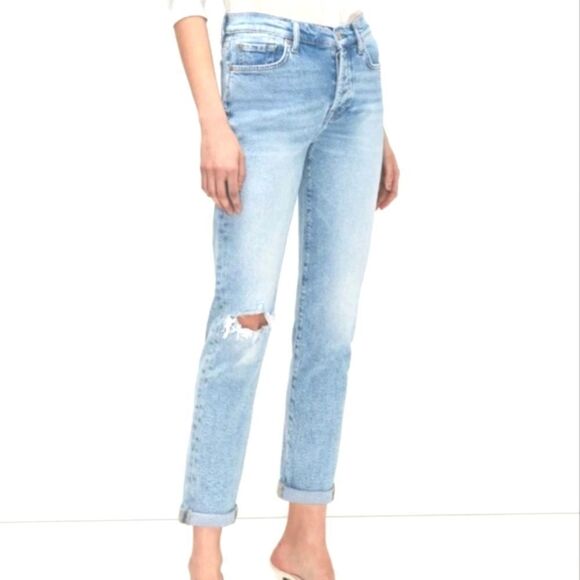 7 for all Mankind LUXE VINTAGE JOSEFINA JEANS Sz 29 Light Wash - Picture 1 of 16